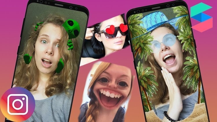 A user browsing Instagram’s filter gallery on a smartphone to find trending filters