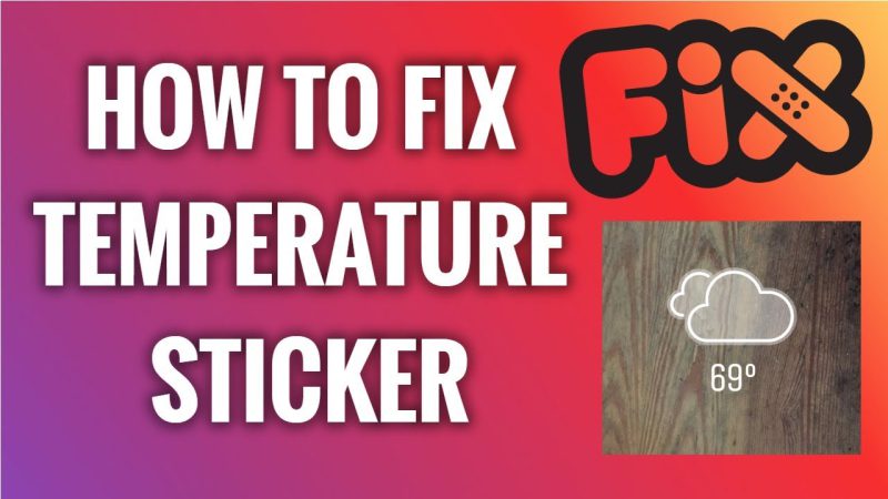 Add Temperature Sticker to Instagram Story