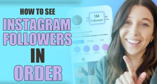 see Instagram followers in order