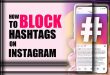 Illustration showing how to block hashtags on Instagram feed effectively