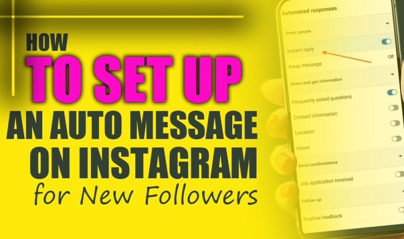 Set up auto message on Instagram using ManyChat dashboard