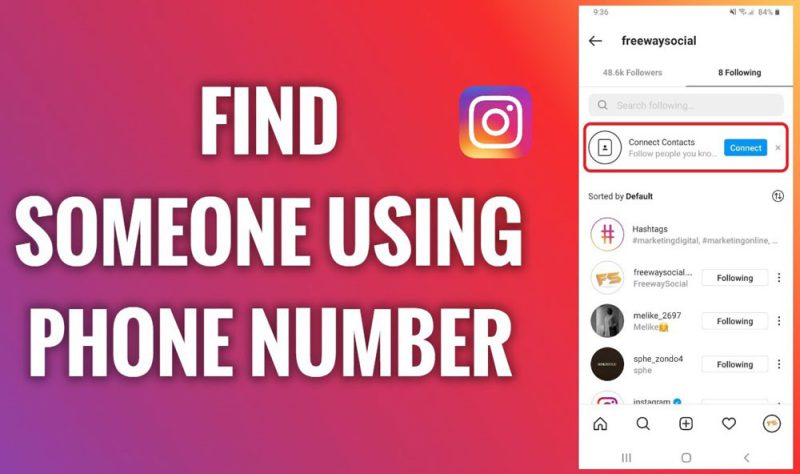 How Instagram's “Discover People” feature helps you find contacts through phone number sync.