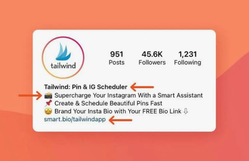 Warning symbol indicating Instagram server or internet issues affecting bio mentions