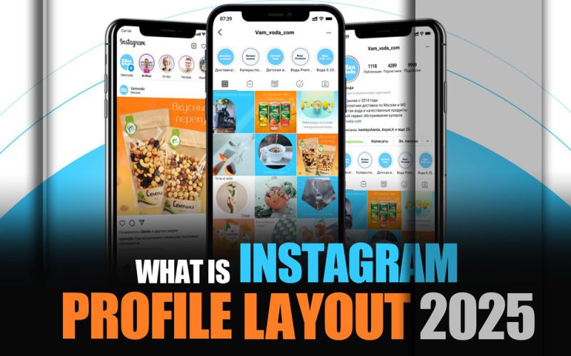 A side-by-side comparison showing the classic square Instagram grid versus the modern vertical Instagram profile layout.