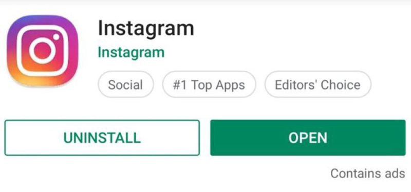 A guide showing how to find and revoke Instagram's Device Administrator privileges in Android security settings to allow uninstallation.