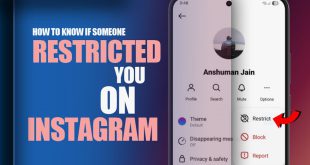 An illustration of a smartphone showing an Instagram profile with a magnifying glass over the comments, symbolizing how to know if someone restricted you.