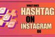 A smartphone showing an Instagram post with highlighted hashtags to illustrate their importance for content discoverability.