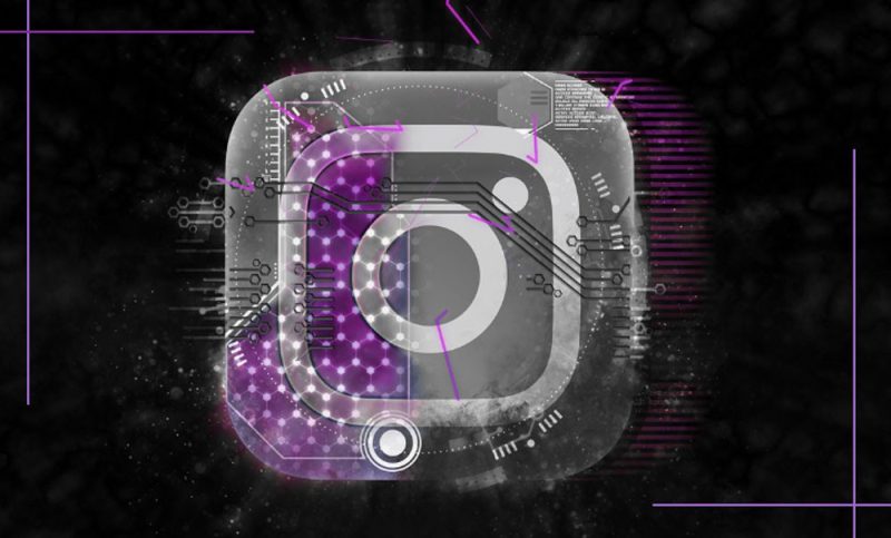 A phone screen showing the user interface of the Instagram Edits app, complete with video editing tools and a timeline.