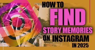 A screenshot showing the archive icon on an Instagram profile, which is the first step to find story memories.