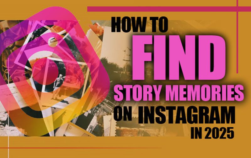  A screenshot showing the archive icon on an Instagram profile, which is the first step to find story memories.