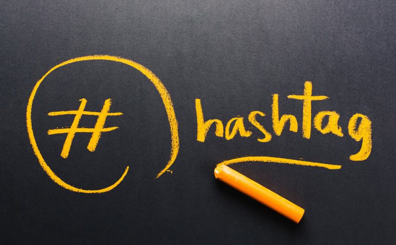 A diagram demonstrating the optimal Instagram hashtag strategy mixing popular, mid-tier, and niche-specific tags for better reach.