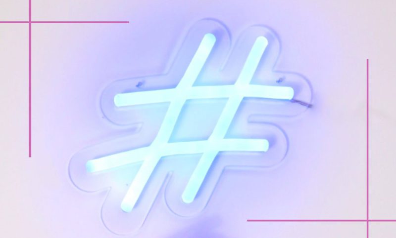 Infographic listing the most popular hashtags on Instagram like love, fashion, and photooftheday ranked by usage volume.