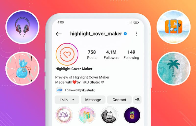 A set of cute and aesthetic pastel highlight icons suitable for beauty bloggers and lifestyle influencers.