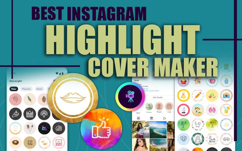 A collection of trendy and aesthetic designs created with the best Instagram highlight cover maker tools for 2025.