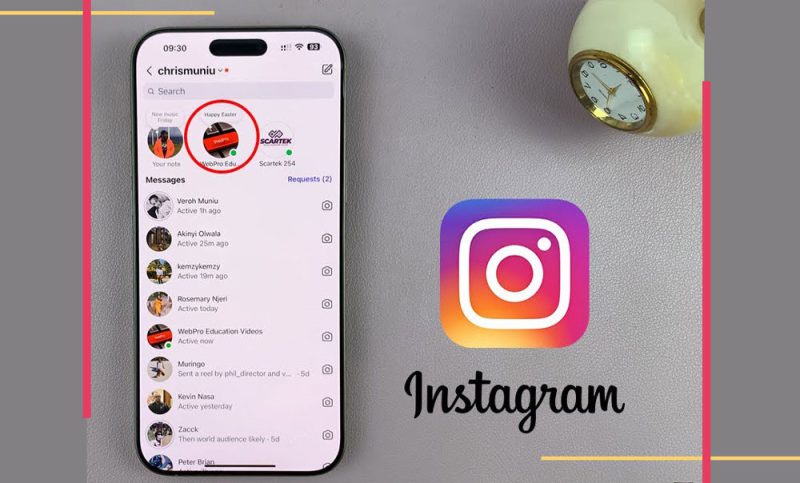 Replying to an Instagram Note to increase social interactions and connect with close friends.